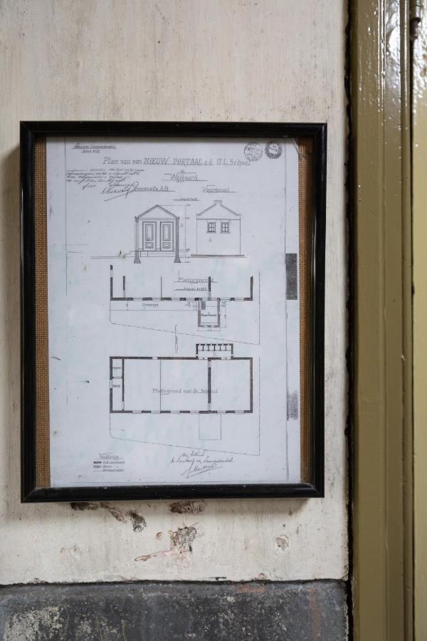 D' Ald Skoalle - Sfeervol Appartement In Oude School. Wijtgaard 외부 사진